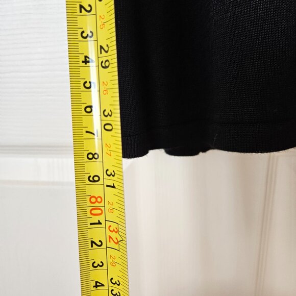 Black Fine Knit Open Sweater - Picture 8 of 8